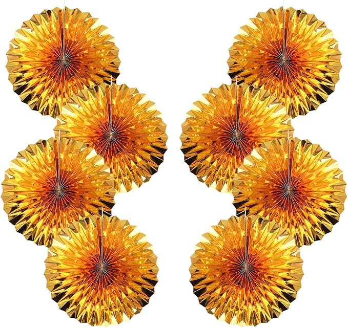 Golden Party Decorations,Engagement Party Decorations 12in,Gold Party Decor, Party Supply Decorations,Gold Wedding Decor,Anniversary Decorations 30 Color DIY Set （Golden）