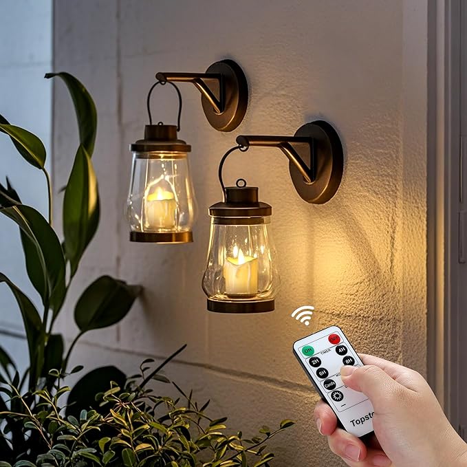Topstone 12pcs Flickering Flameless Candles,Battery Operated LED Candles with Timer & Dimmable Function,Fake Candles,Remote Control Tea Lights, Perfect for Home Decor, Wedding, Christmas Decorations