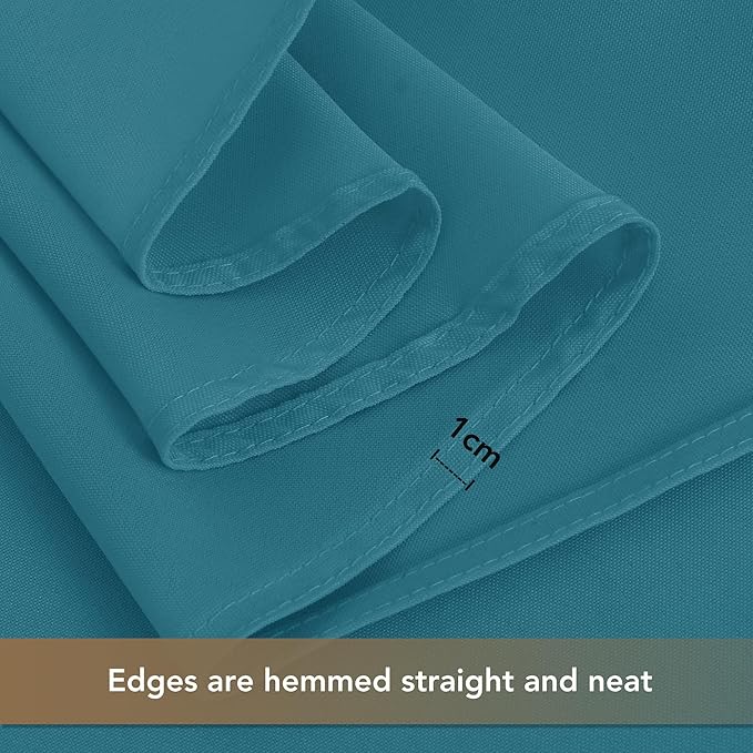 sancua Square Tablecloths 85x85 Inch - Teal Fabric Table Cloth for Square or Round Tables, Washable Polyester Table Cover for Outdoor Party, Birthday, Buffet, Resturant