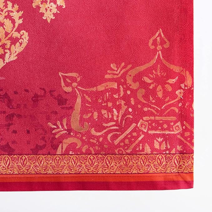 Maison d' Hermine Table Runner 100% Cotton Single Layer Table Runners 108 inches Long for Thanksgiving Christmas Decorations Home Kitchen Dining Party Wedding (Versailles, 14.5" x 108")