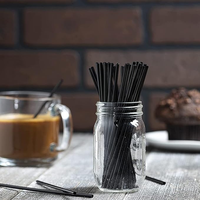Prestee Plastic Coffee Stirrers, 4000ct, 5.5 Inches - Plastic Coffee Straws, Coffee and Drink Stir Sticks, Cocktail Swizzle Sticks, Disposable Stir Sticks, Drinking Straws for Coffee and Cocktails