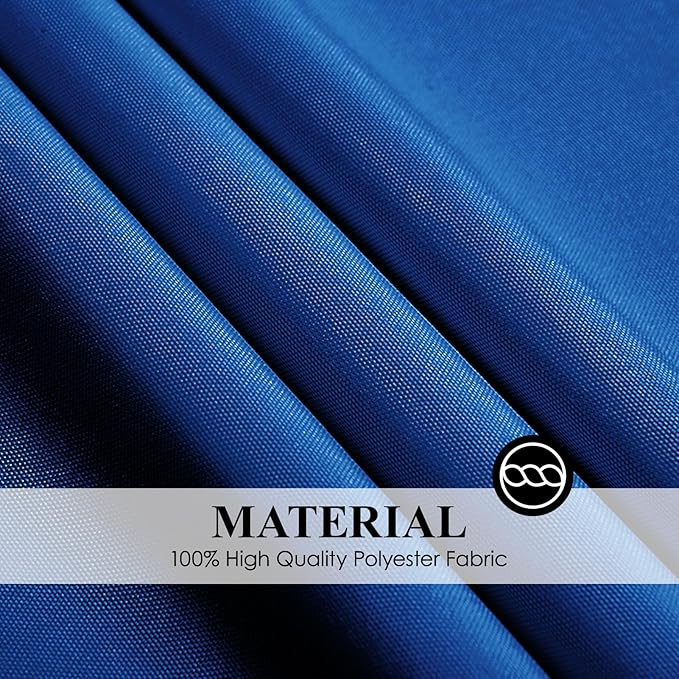 Round Tablecloth 2 Pack 108 Inch Royal Blue Tablecloths Washable Decorative Linen Polyester Table Clothes Cover for Dining Table Banquets Buffet Parties and Wedding