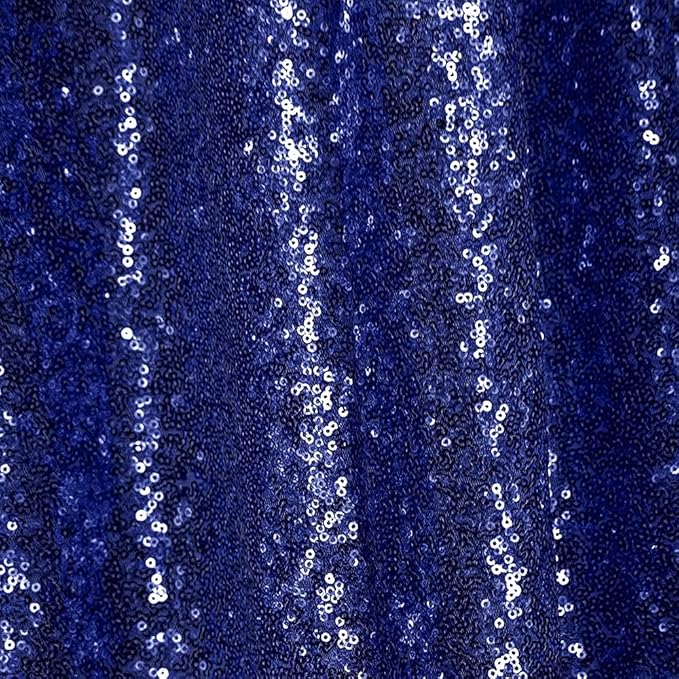 Navy Blue Sequin Backdrop Curtains 4 Panels 2FTx8FT Glitter Navy Blue Photo Backdrop Party Wedding Baby Shower Curtain Sparkle Photography Background Backdrop