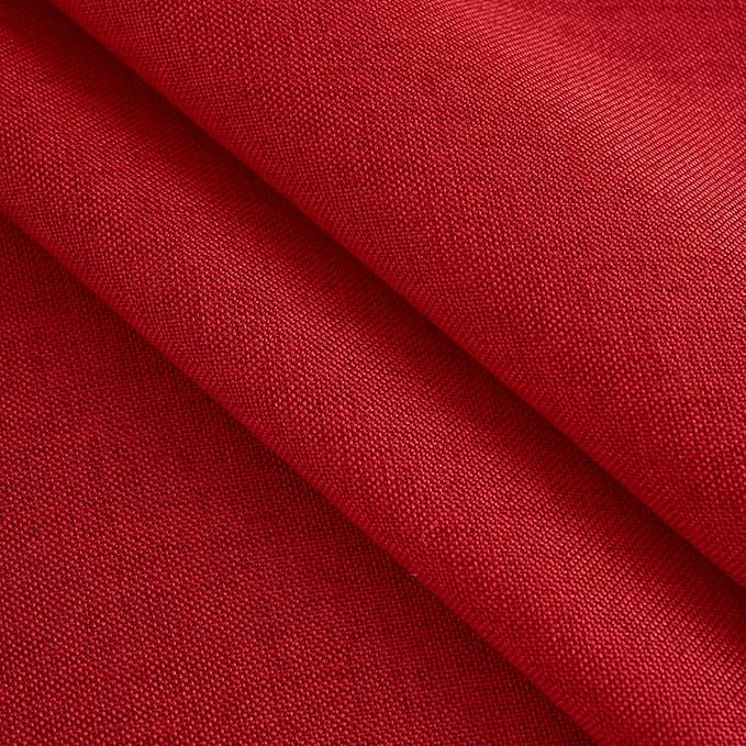 NLMUVW Red Linen Tablecloth Square, Christmas Table Cloth Water Resistant Table Cover for Kitchen Dining Coffee Party, 48 x 48 Inch