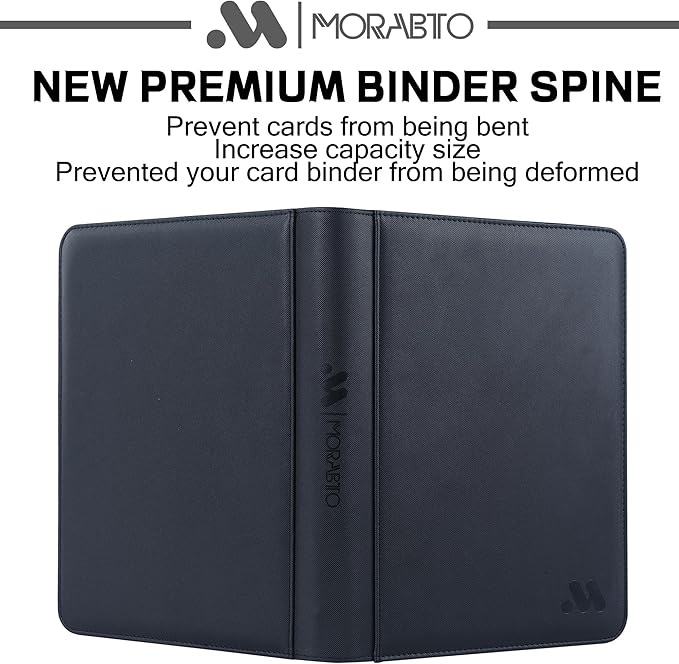 Card Binder 9 Pockets,Trading Card Binder Holds up to 864 Cards with 48 Sleeves,Zipper Card Holder Album Compatible with TCG Card/Game Cards/Sports Card