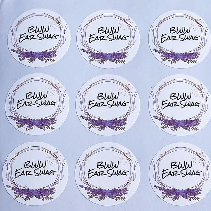 Premium Custom Stickers Labels - Personalized Stickers for Businesses Logo and Name. Birthday Pets and Label Product Boxes Wedding Favors Waterproof Labels (wreath 13, 3 inch)