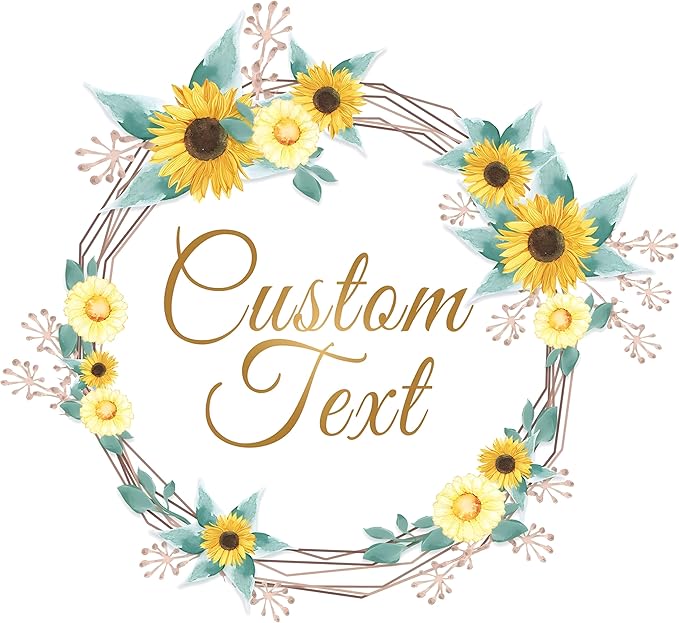 Premium Custom Stickers Labels - Personalized Stickers for Businesses Logo and Name. Birthday Pets and Label Product Boxes Wedding Favors Waterproof Labels (wreath 19, 1.5 inch)