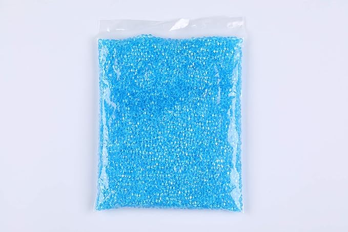 10000 pcs/Pack Wedding Table Scatter Confetti Crystals Acrylic Diamonds Vase Fillers 4.5 mm Rhinestones for Wedding, Bridal Shower, Vase Beads Decorations (Lake Blue)