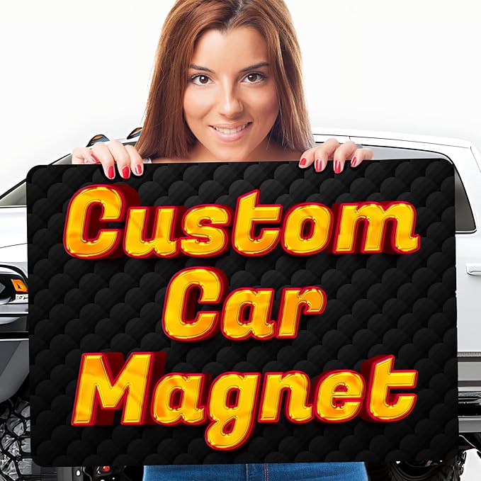 Customizable Magnet Bumper ❚ Design Your Own Custom Magnet ❚ Multiple Size and Color Options ❚ Car Truck Van ❚ Pick Your Font/Pick Your Color ❚ We Print All Made in The USA