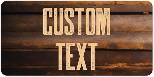 Custom Sign, Custom Street Sign, 11 Font Colors, 13 Font Styles, 4 Hole Options, 22 Sizes, 9x18 Inches, Rust Free DiBound, Fade Resistant, Made in USA by My Sign Center (Vintage Wood)