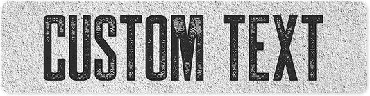 Custom Sign, Custom Street Sign, 11 Font Colors, 13 Font Styles, 4 Hole Options, 22 Sizes, 6x24 Inches, Rust Free DiBound, Fade Resistant, Made in USA by My Sign Center (Concrete)