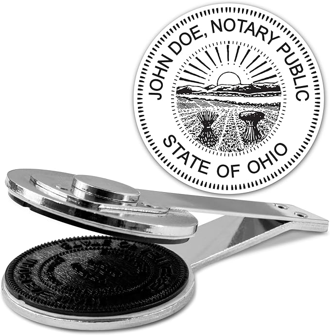 MaxMark Insert Only for Notary Seal Round Desk Embosser for Ohio State