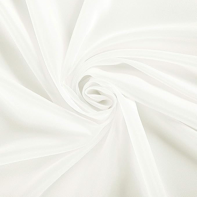 Ascoza 2pack 90 Inch Ivory Round Tablecloth in Polyester Fabric for Wedding/Banquet/Restaurant/Parties