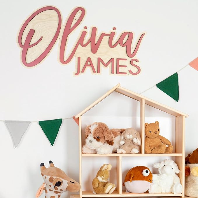 Custom Wooden Name Sign - Baby Name Sign - Nursery Name Sign - Personalized Name Sign - Family Name Sign - Last Name Signs For Home - Wedding Birthday Event Play Room