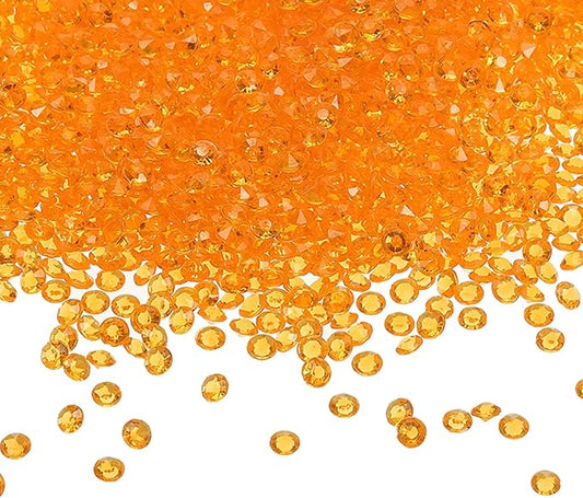 PATIKIL 10000 Pcs Wedding Table Scatter Confetti Crystals 4.5mm Acrylic Diamonds Vase Fillers Gems for Table Centerpiece Decorations Party Vase Beads, Golden Yellow
