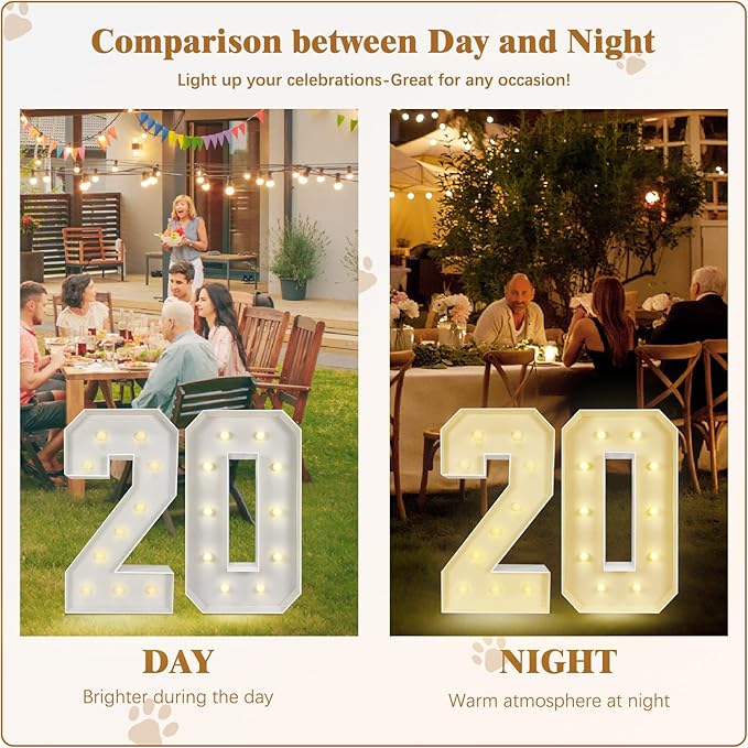 Marquee Light Up Letters: 3FT Large Decorative Signs for Party Decorations Baby Shower Birthday Wedding Engagement Anniversary, 3 Feet Tall Pre-Cut DIY Foamboard Letter W - Easy to Assemble