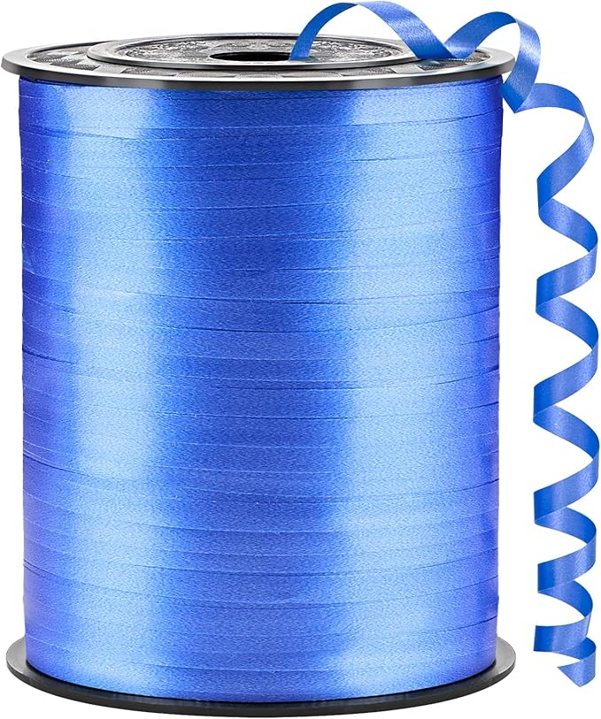 500 Yards Dark Blue Curling Ribbon-Balloon String-Balloon Ribbon Roll for Party Decoration, Gift Wrapping, Wedding, Art Crafts, Florist Flower