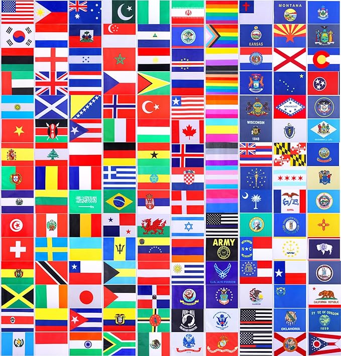 WXTWK 2 Pack Uruguay Flag Uruguay Deluxe Desk Flag Set - Mini Small Uruguayan Table Office Flags with Black 12" Solid Pole Stand Base Classroom Meeting Desktop Decorations