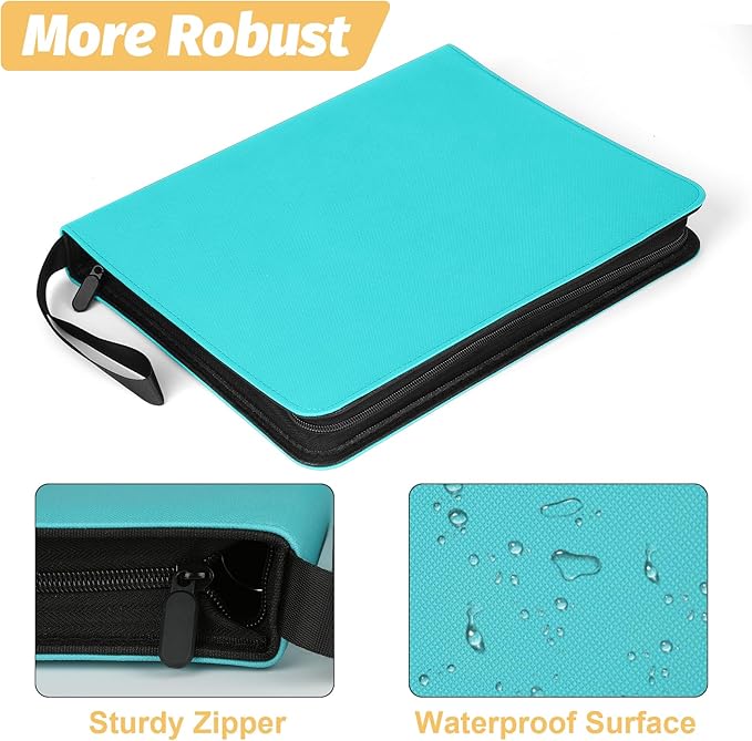 Trading Card Binder, Card Collection Binder Album Folder with 720 Side Loading Pockets, 9 Pocket Trading Card Album Folder for TGC,MTG, Baseball Cards, Yugioh