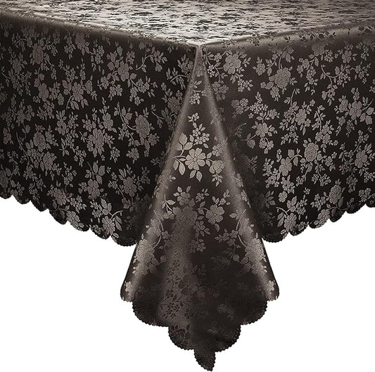 Smiry Rectangle Table Cloth, Waterproof Heavy Duty Vinyl Tablecloths, Wipeable Washable Table Cover for Kitchen and Dining Room (Coffee, 60" X 120")