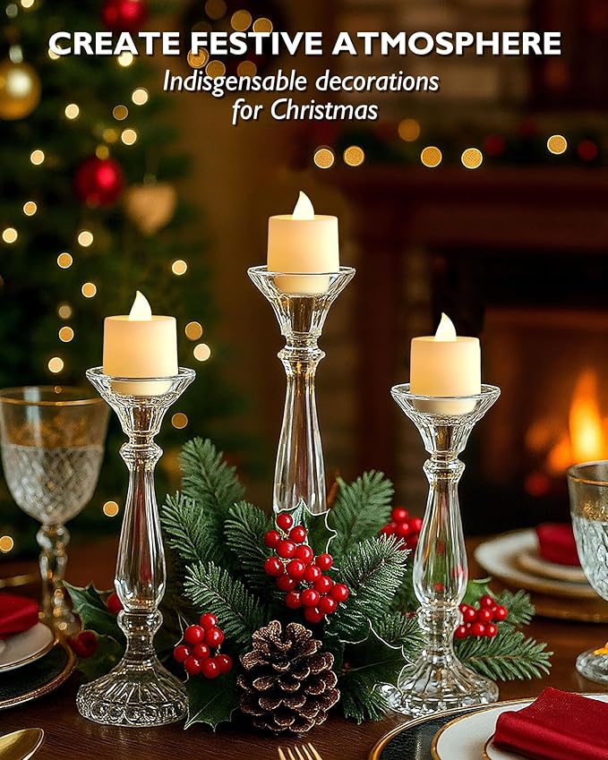Amagic 12/24/50/100/150 Pack LED Tea Lights, Flameless Votive Candles, Battery Operated Tealights Candles for Halloween, Christmas, Home Decor, Wedding, Theme Party, Festival（12 Pack, Warm White）