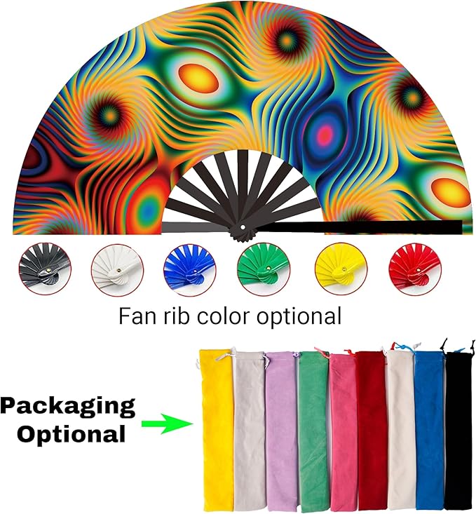 Custom Fans with Your Photo/Text - 13 Inch Personalized Folding Hand Fan for Line Dancing, Weddings, Parties | Decorative Gift for Women, Church Events & Dance Performances (80, 10 Inch)