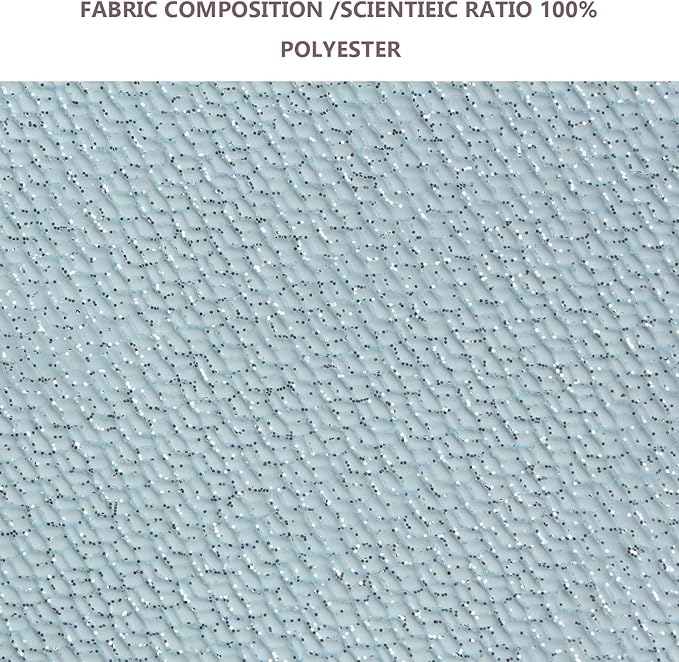 Glitter Tulle Fabric 56 Inch by 5.5 Yards Fabric Tulle Bolt for Wedding Christmas Decorations DIY White Tutu Baby Shower Table Skirt Ceiling Decor Birthday Party Craft Supplies-Blue