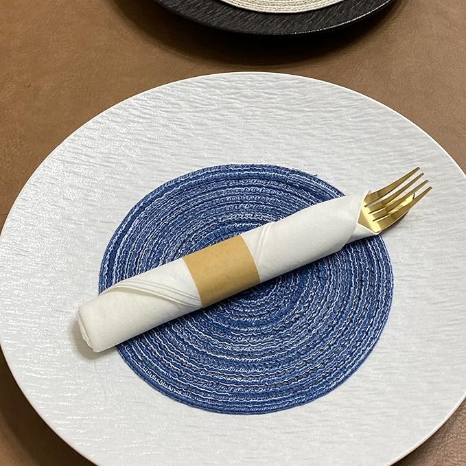 Germiwipe Paper Napkin Band Box of 500,Napkin Rings Self Adhesive,Silverware Wraps Bands (Kraft, Kraft - 500pcs)
