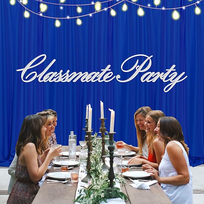 MEETSKY 10 feet x 10 feet Royal Blue Backdrop Curtains for Parties Curtains Photography Backdrop Drapes for Wedding Birthday Party Rod Pocket Home Sliding Door Decoration, 5ft x 8ft, 2 Panels