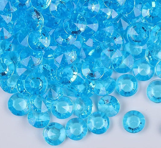 1000pcs Platic Acrylic Gems Fake Acrylic Diamonds Vase Filler Beads Faux Diamond Crystals Jewels for Makeup Brushes Holder Table Scatter Confetti Party Arts Crafts Birthday Wedding Decor