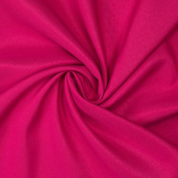 Gee Di Moda Square Tablecloth - 70 x 70 Inch Fuchsia Table Cloth for Medium Square or Round Tables - Heavy Duty Washable Fabric - for Buffet Table, Holiday Party, Dinner, Wedding & Baby Shower