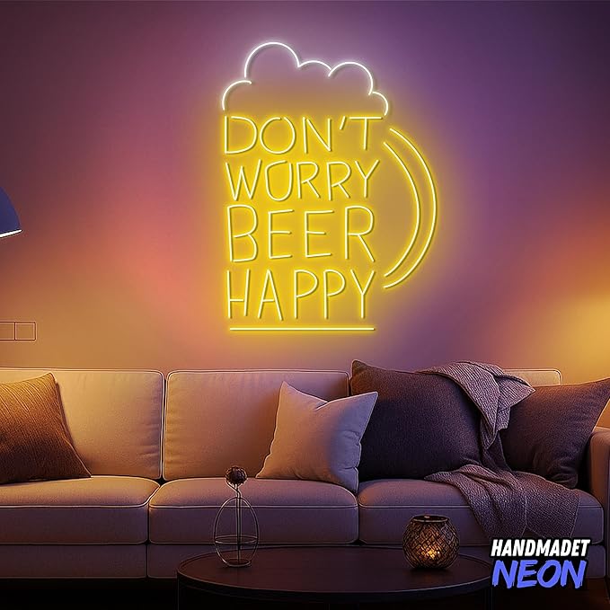 Handmadetnoensign Personalized Billiards Neon Sign, Custom Billiard Decor Led Light, Decorative Wall Art Lights Signs, Lounge, Game Room Gifts For Friends, Kids, Dad, Brother (Beer)