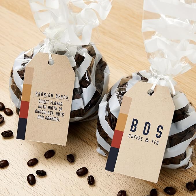 Avery Kraft Brown Banner Tags, Sure Feed Technology, 2" x 3.5", Laser/Inkjet Printable, 64 Total, Strings Included, Also Great for Gifts and Favors (80516)