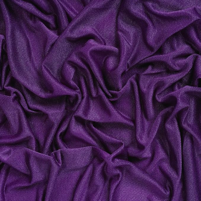 VDS Pack of 1 Panel (30 Inch X 20 Feet) Wedding Arch Draping Fabric Sheer Chiffon Fabric Drapery for Wedding Ceremony Reception Swag Backdrop Canopy Chuppah ARBO Altars Decoration (Purple)