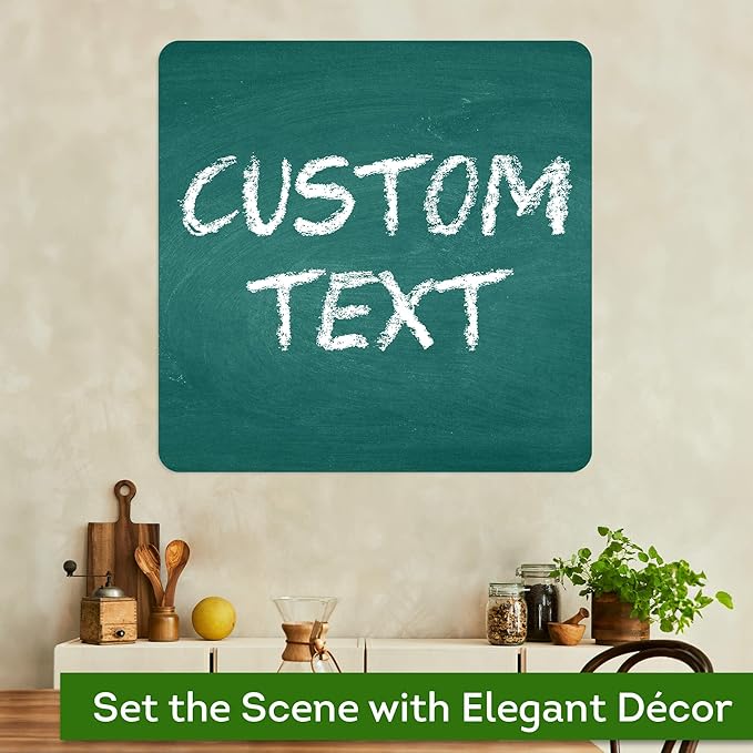 Custom Sign, Custom Street Sign, 11 Font Colors, 13 Font Styles, 4 Hole Options, 22 Sizes, 30x30 Inches, Rust Free DiBound, Fade Resistant, Made in USA by My Sign Center (Chalkboard Green)