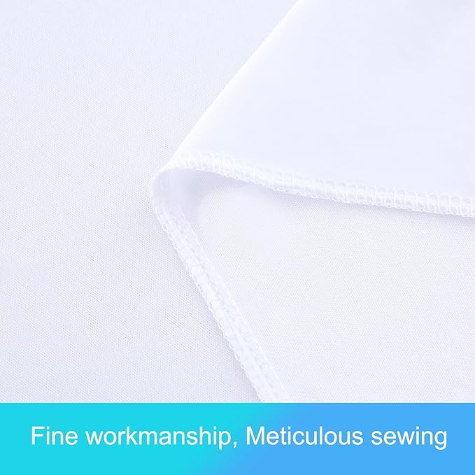 20ft x 12ft White Backdrop Curtains Wrinkle Free Backdrop Curtain for Wedding Parties White Fabric Backdrops Drapes Back Drop Cloth Bridal Shower Stage Curtains Wedding Decorations for Reception