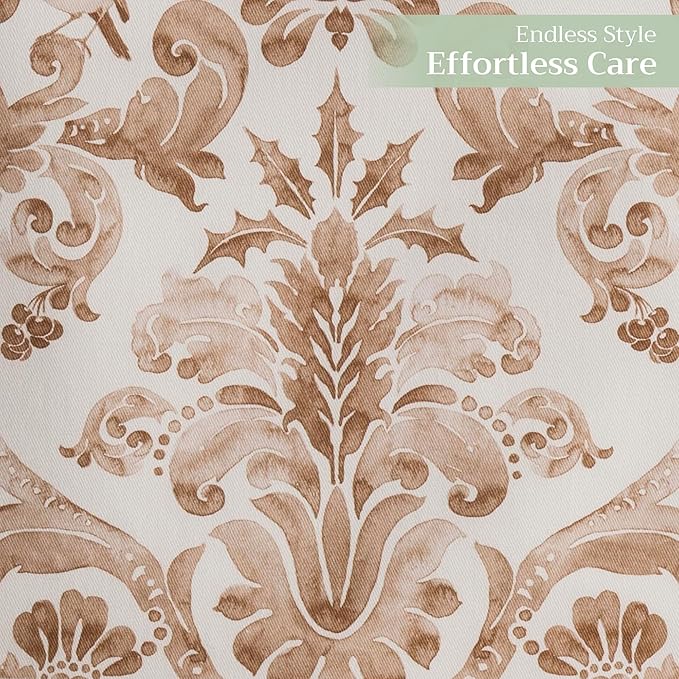 Maison d' Hermine Table Runner 100% Cotton Double Layer Table Runners 108 inches Long for Thanksgiving Christmas Decorations Home Kitchen Dining Party Wedding (Allure, 14.5" x 108")