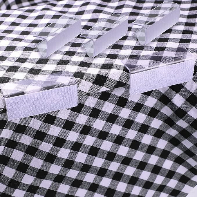 36 Pieces Table Skirting Clips Clear Tablecloth Clips for Indoor Outdoor Events Wedding Meeting Party Picnic Banquet