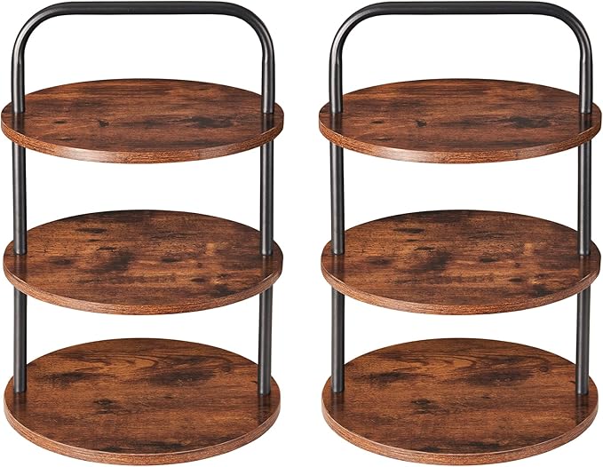 Cupcake Stand 2 Pack, Tower-Style Value Set for 100 Cupcakes - Large 3-Tier Dessert Table Display & Serving Tray Sets, Tiered MDF Cake Stands for Wedding Birthday Baby (Save $10vs Singles)