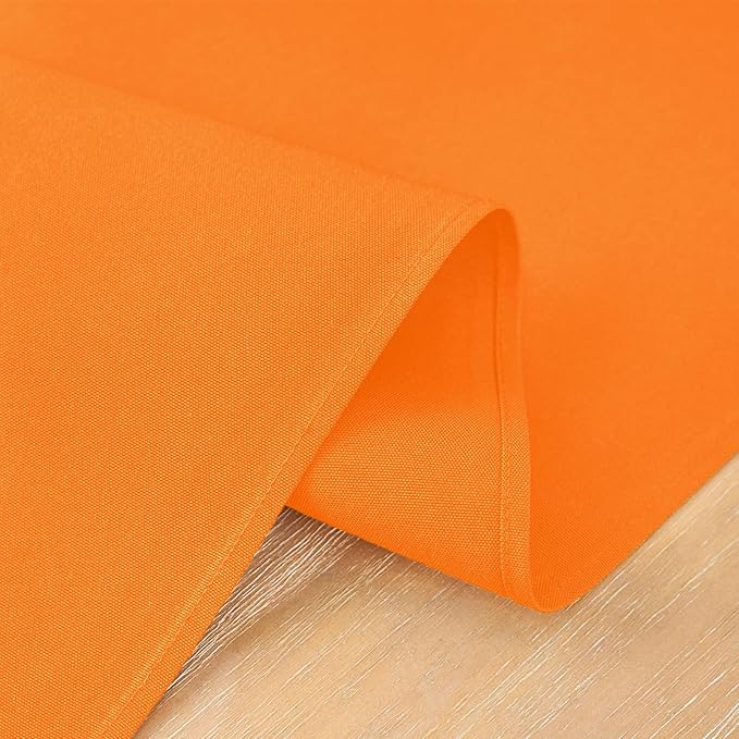 2 Pack Orange Table Runner 12 x 60 Inch Solid Color Farmhouse Runners Coffee Table Dresser for Daily Party Home Decoration