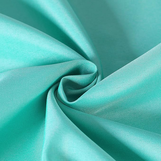 Cupuamon Square Tablecloth 90x90 inch Washable Polyester Fabric Table Cloth for Wedding Party Dining Banquet Decoration（90x90,Turquoise）