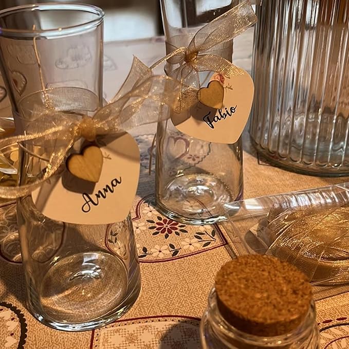 Custom Gift Tags, Personalized Heart Tags with Your Business Logo Heart Shaped Small Card Party Decoration Paper Gift Tags for Birthday Wedding Christmas