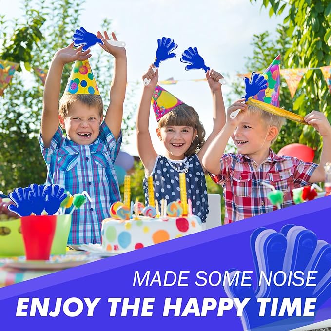 48 Pcs Hand Clappers Noisemakers 7.5 Inch Clappers Noisemakers Plastic Hand Clappers for Birthdays Game Football Sporting Events Cheers Supplies Dance Basketball Football Noisemakers(48)