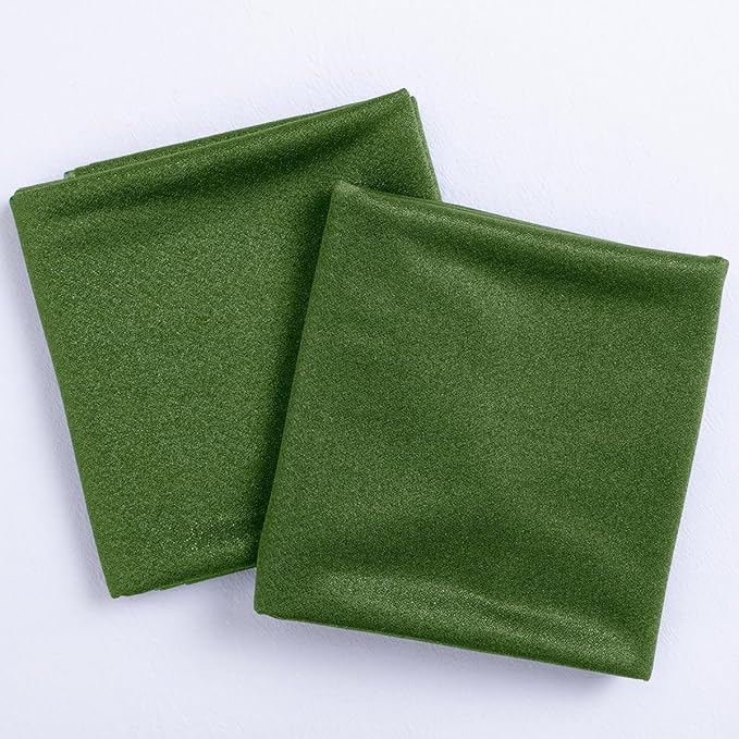 Socomi Olive Green Wedding Arch Draping Fabric 29" x 20Ft 2 Panels Sheer Outdoor Curtain Drapes Extra Long for Bridal Baby Shower Ceremony Birthday Party Decor