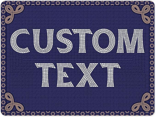 Custom Sign, Custom Street Sign, 11 Font Colors, 13 Font Styles, 4 Hole Options, 22 Sizes, 36x48 Inches, Rust Free DiBound, Fade Resistant, Made in USA by My Sign Center (Fauxsaic 1)