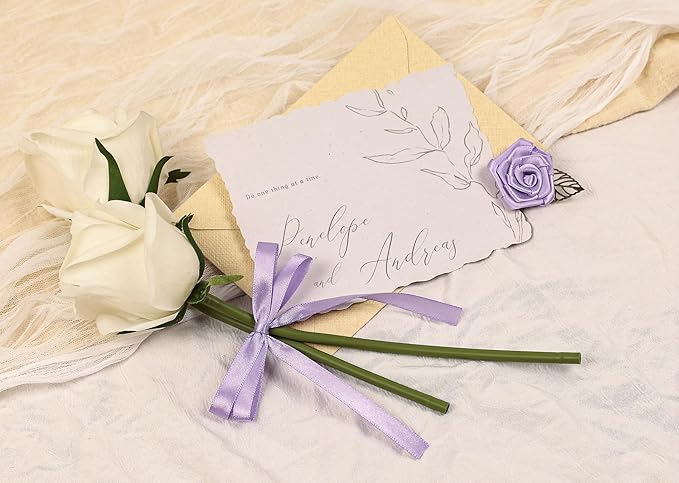 Lavender Satin Ribbon 3/8 inch X Continuous 100 Yards, Single Face Polyester Ribbon Perfect for Gift Wrapping, Flower Bouquet, Wedding Decor, Crafts, Bow Making, Sewing and More