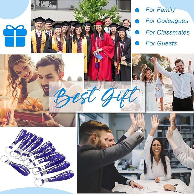 5/10/50/100 Bulk Custom Keychains Silicone Personalized Keychains Customized Text/Logo Keyrings for Events, Awareness, Motivation Customizable