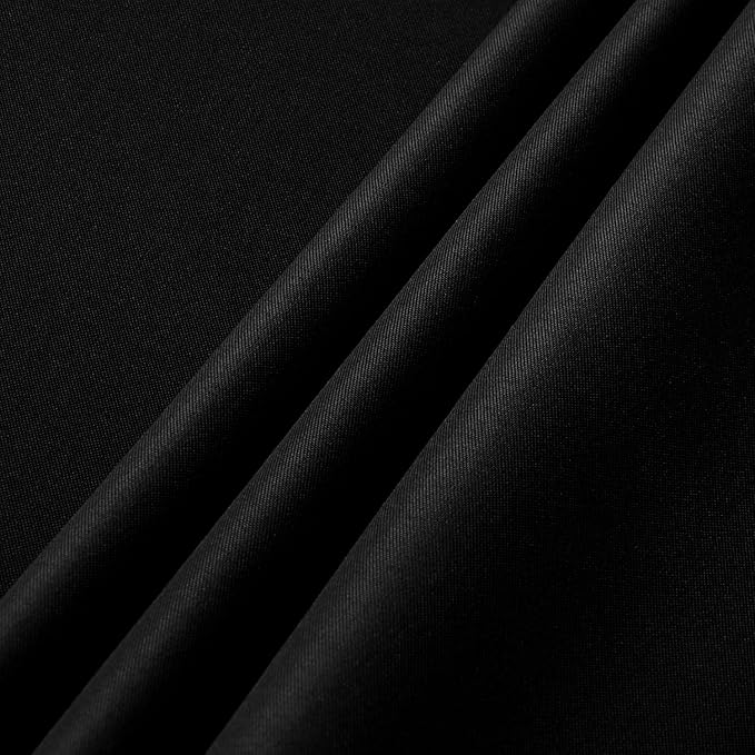 sancua 8 Pack Black Tablecloth 60 x 120 Inch, Rectangle Table Cloth for 8 Feet Tables - Stain and Wrinkle Resistant Washable Polyester Table Cover for Dining Tables, Buffet Parties and Camping