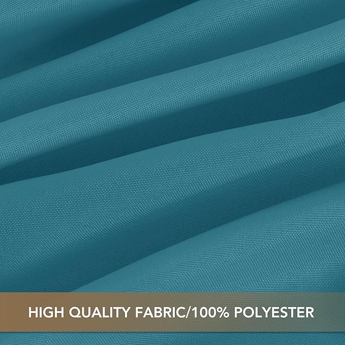 sancua Small Square Tablecloths 36x36 Inch - Teal Table Cloth for Square or Round Tables, Washable Polyester Fabric Table Cover for Nightstand End Bedside Tables