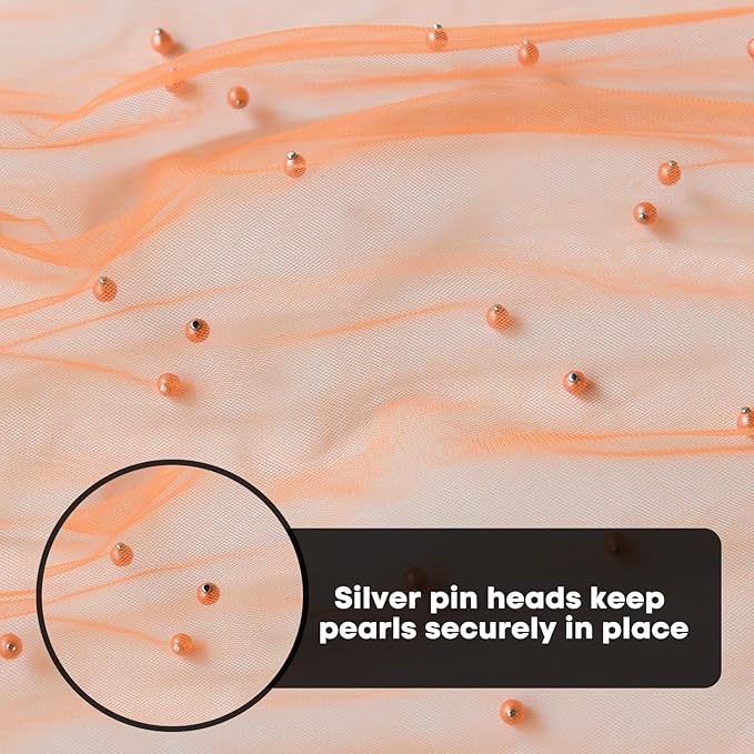 Artoid Mode Pearl Orange Gauze Table Runner 59x120 Inch , Seasonal Sheer Kitchen Dining Holiday Wedding Birthday Baby Shower Table Decor for Home Party